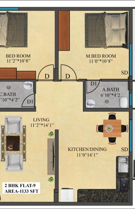 9-2 2BHK